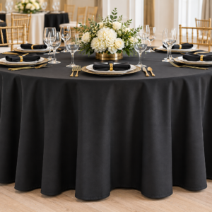 Round Tablecloth - Black