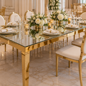 Rectangular Banquet Table - Mirror