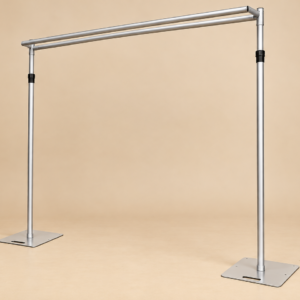 Telescopic backdrop - double crossbars 3m