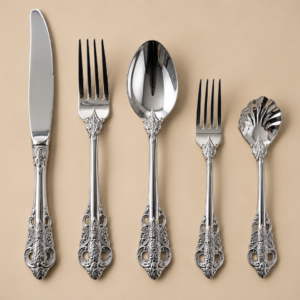 Cutlery Set - Design 2 Silver